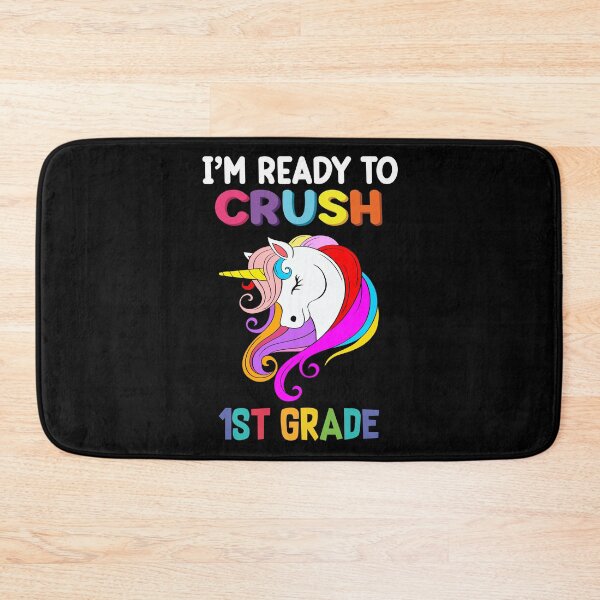 Item preview, I'm Ready to Crush 1st Grade Unicorn Back to School Girls designed and sold by R&BApparel.