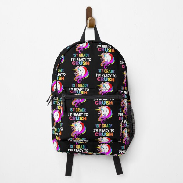 Item preview, I'm Ready to Crush 1st Grade Unicorn Back to School Girls designed and sold by R&BApparel.