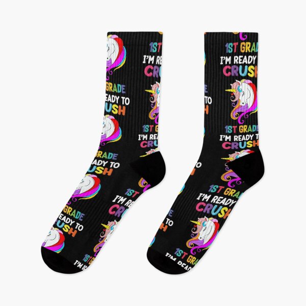 Item preview, I'm Ready to Crush 1st Grade Unicorn Back to School Girls designed and sold by R&BApparel.