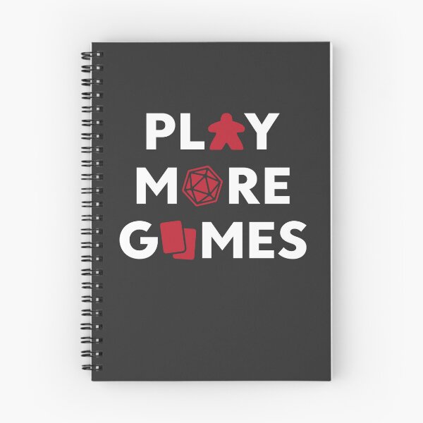Item preview, Play More Games with Game Pieces (on dark) designed and sold by geekyT.