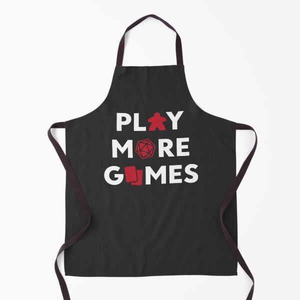 Item preview, Play More Games with Game Pieces (on dark) designed and sold by geekyT.