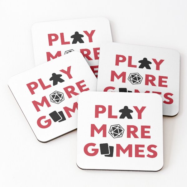 Item preview, Play More Games with Game Pieces (on light) designed and sold by geekyT.