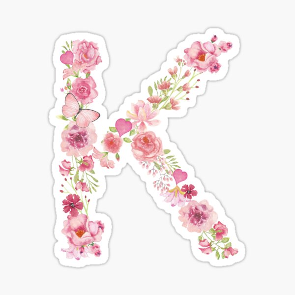 Watercolor Letter G Initial Name Monogram Wildflowers Spring T