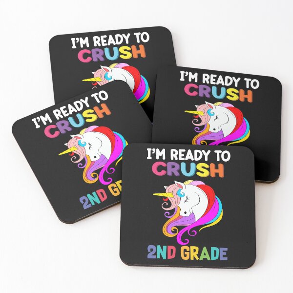 Item preview,  I'm Ready to Crush 2nd Grade Unicorn Back to School Girls designed and sold by R&BApparel.