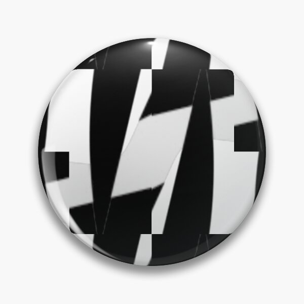 Item preview, Black and White Modern Square Abstract VI pattern designed and sold by tranquilbeach.