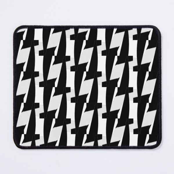 Item preview, Black and White Modern Square Abstract VI pattern designed and sold by tranquilbeach.