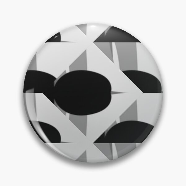 Item preview, Black and White and Gray Modern Oval and Squares Abstract pattern designed and sold by tranquilbeach.