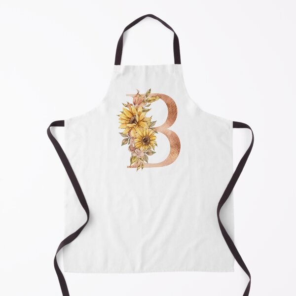 Item preview, Watercolor floral sunflower personalized letter B wedding monogram print designed and sold by tiana-geo.