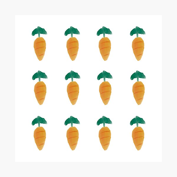 Item preview, Cute Kawaii Carrot Cartoon Sticker designed and sold by dai-yu.