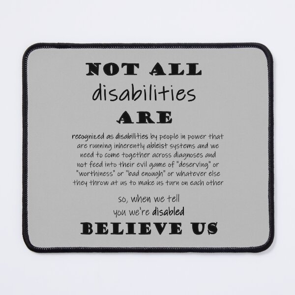 Item preview, Not All Disabilities Are Visible designed and sold by Quipplepunk.