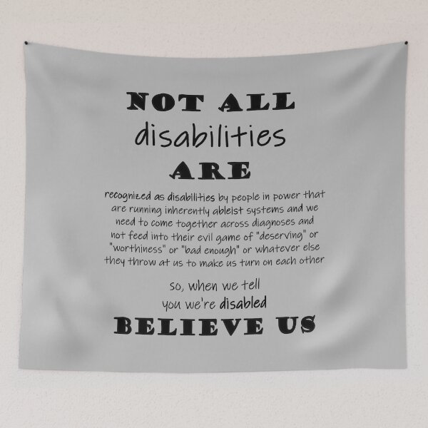 Item preview, Not All Disabilities Are Visible designed and sold by Quipplepunk.