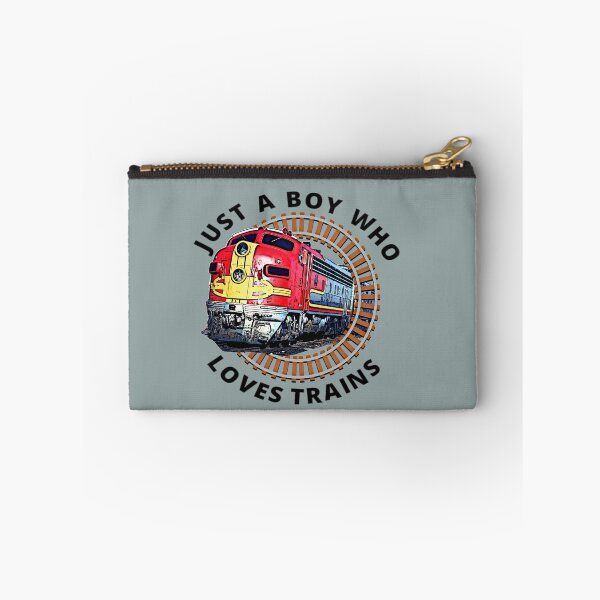 Item preview, Just A Boy Who Loves Trains,  Diesel Locomotive Train Railroad Engine Funny designed and sold by TheTrainRoom.