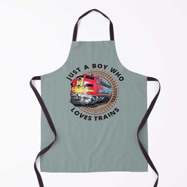 Item preview, Just A Boy Who Loves Trains, Diesel Locomotive Train Railroad Engine Funny designed and sold by TheTrainRoom.