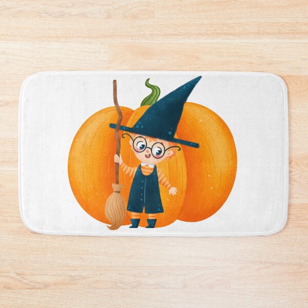 Item preview, Cute Halloween Wizard Child with Pumpkin designed and sold by silviaol.