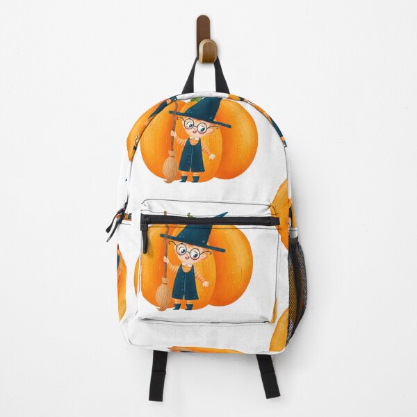 Item preview, Cute Halloween Wizard Child with Pumpkin designed and sold by silviaol.