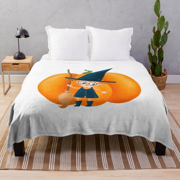 Item preview, Cute Halloween Wizard Child with Pumpkin designed and sold by silviaol.