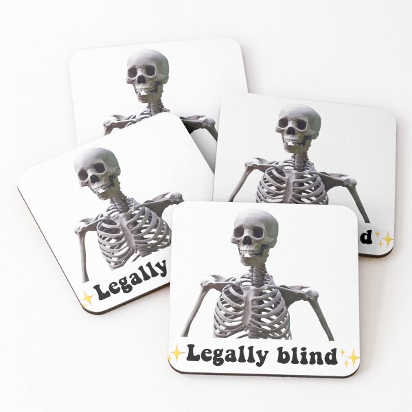 Item preview, Funny Legally Blind Skeleton  designed and sold by Bloom Faithfully.