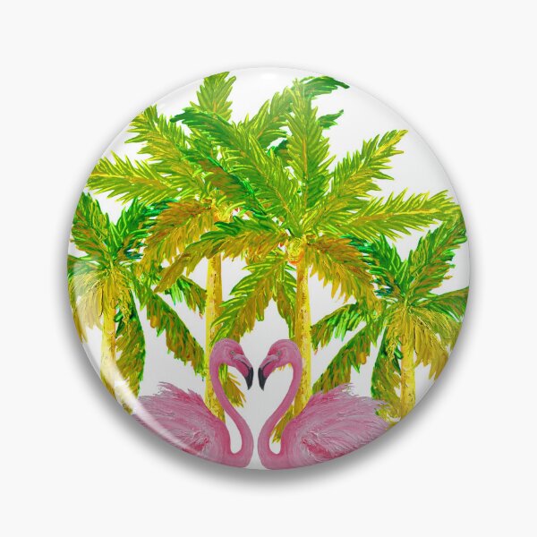 Item preview, Palm Trees and Pink Flamingos designed and sold by MatsonArtDesign.