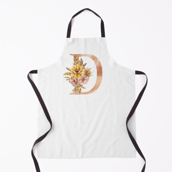 Item preview, Watercolor floral sunflower personalized letter D wedding monogram print designed and sold by tiana-geo.