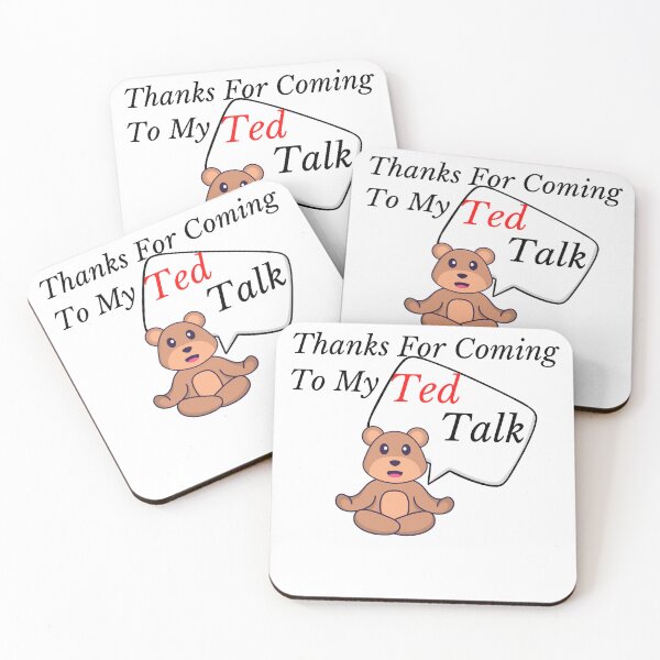 Item preview, Thanks For Coming To My TedTalk Sticker designed and sold by LongoReo.