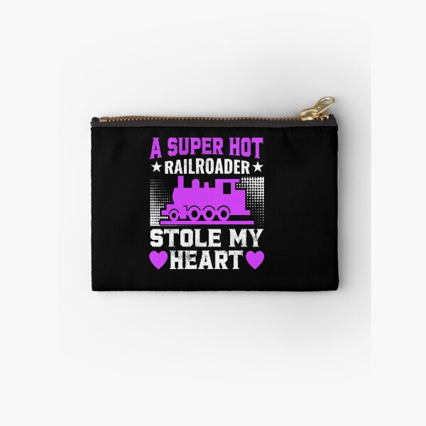 Item preview, A Super Hot Railroader Stole My Heart, Steam Diesel Locomotive Train Railroad Engine Funny designed and sold by TheTrainRoom.