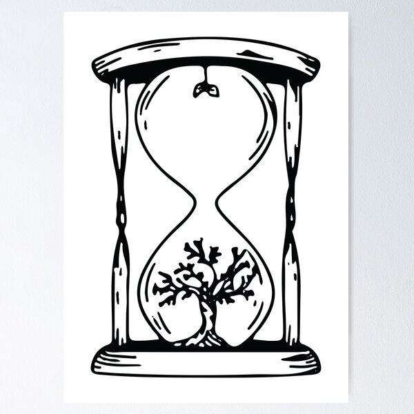 Clock Glass Sand Business Clock Money Sketch Stock Illustration -  Illustration of measure, hour: 82644085