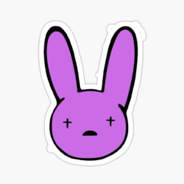 Bad Bunny Logo Sticker For Sale By Gildedgold Redbubble