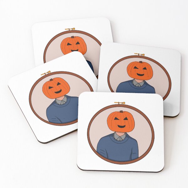Item preview, Pumpkin Head Embroidery designed and sold by Autumn Fineberg.