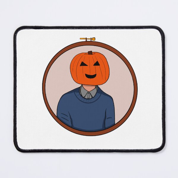 Item preview, Pumpkin Head Embroidery designed and sold by Autumn Fineberg.