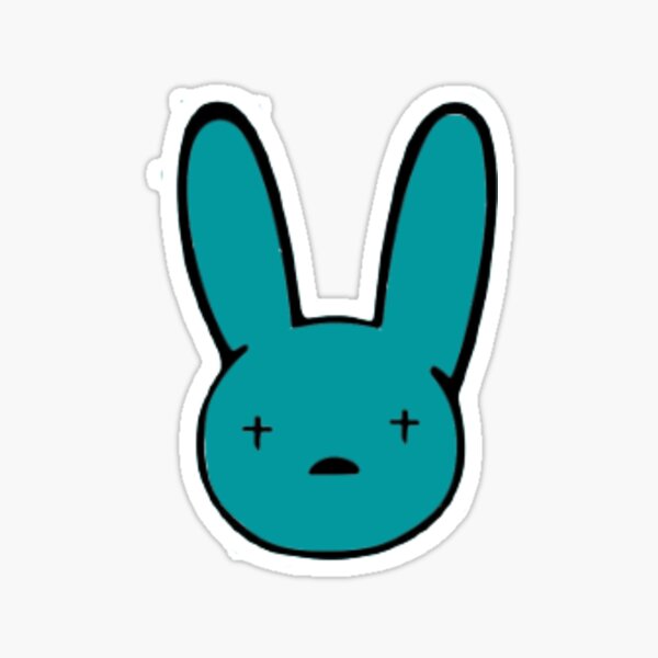 "Bad Bunny Logo" Sticker for Sale by gildedgold Redbubble