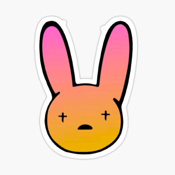 Pegatina «bad Bunny Logo De Gildedgold Redbubble