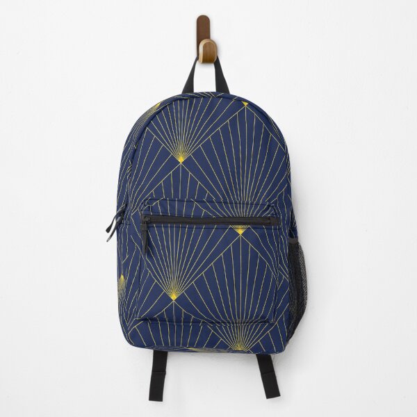 Item preview, Art Deco Sophisticated Blue And (Faux) Gold Pattern designed and sold by DEC02.