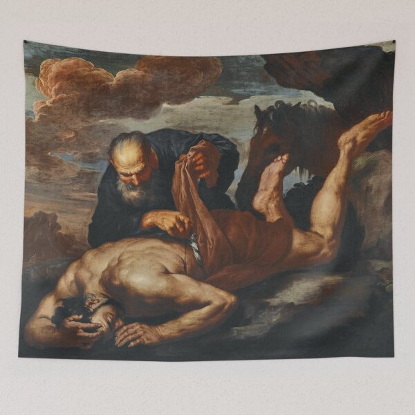 Item preview, The Good Samaritan | Giuseppe Antonio Zanchi | 17th Century Renaissance Gospel Biblical Art designed and sold by CJET.