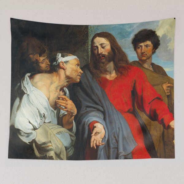 Item preview, The Healing of the Paralytic | Anthony van Dyck | 1630 Renaissance Gospel Biblical Art designed and sold by CJET.