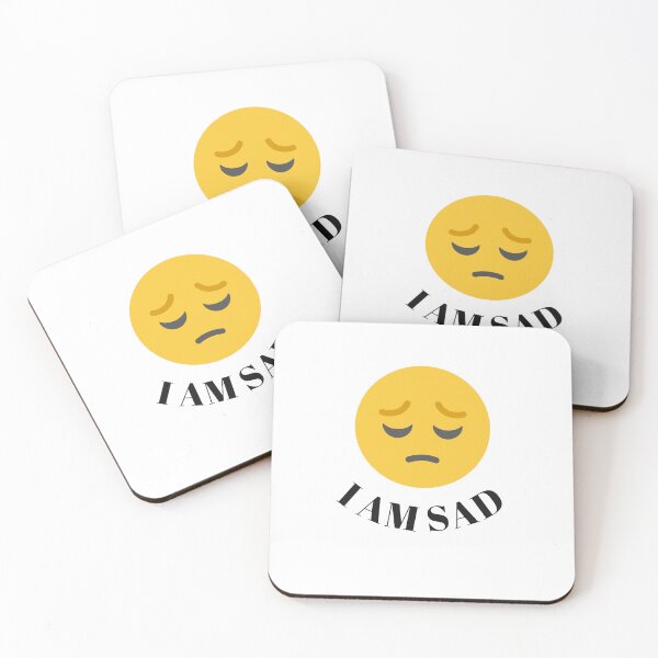 Item preview, I am sad emoji design  designed and sold by dineshshop1.