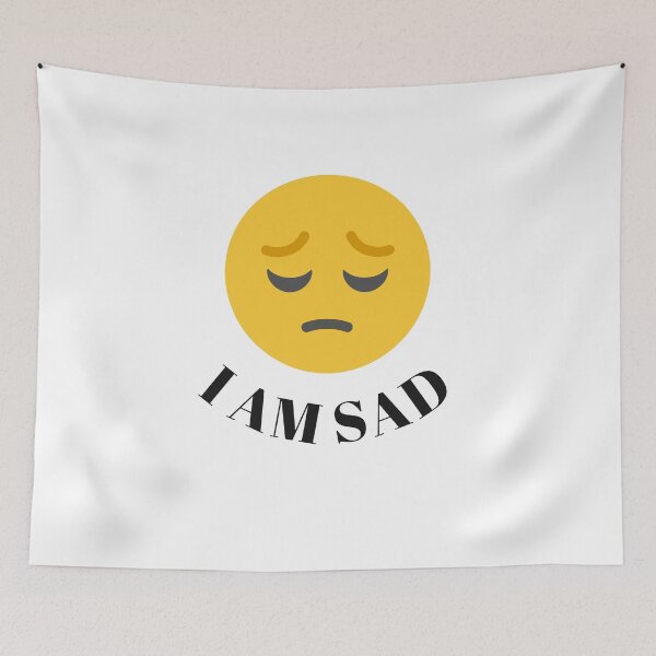 Item preview, I am sad emoji design  designed and sold by dineshshop1.