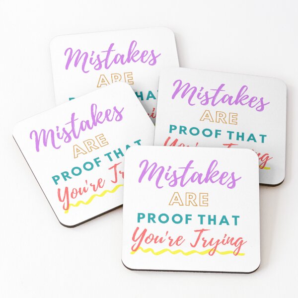 Item preview, Mistakes Are Proof That You're Trying For Men And Women designed and sold by SaritasShop.