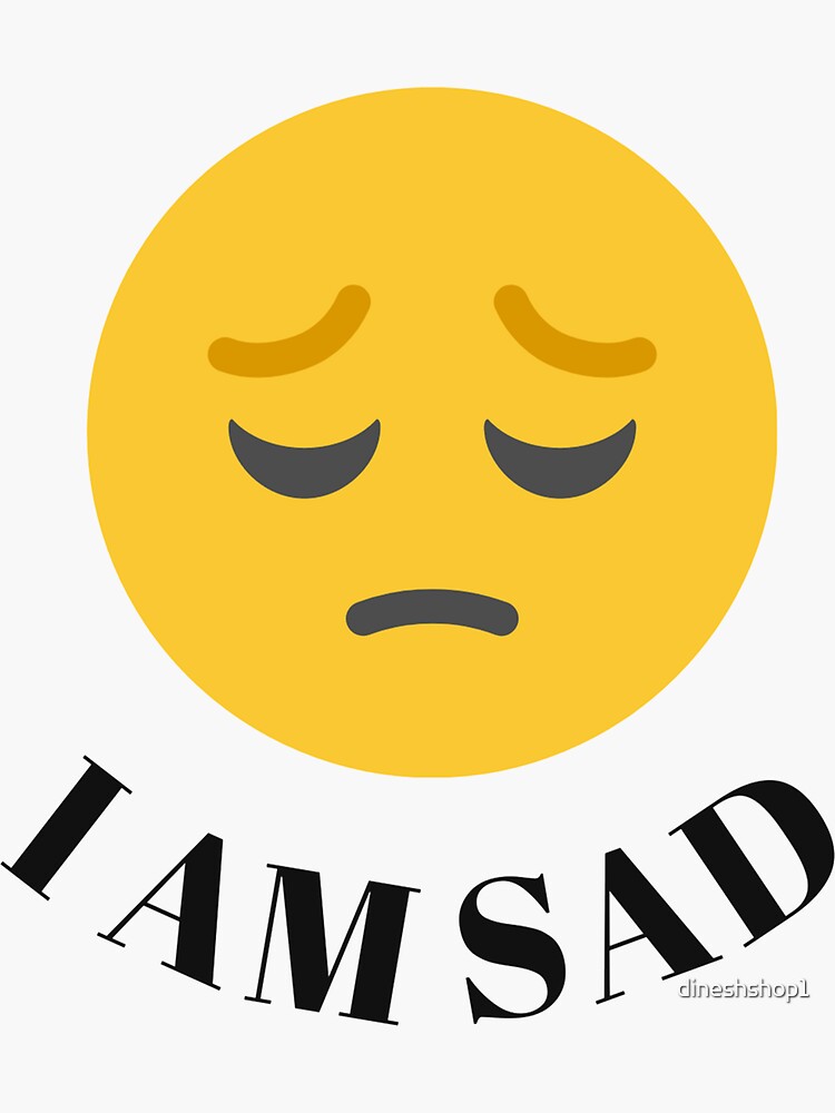 Sad cursed emoji Sticker for Sale by pandazo