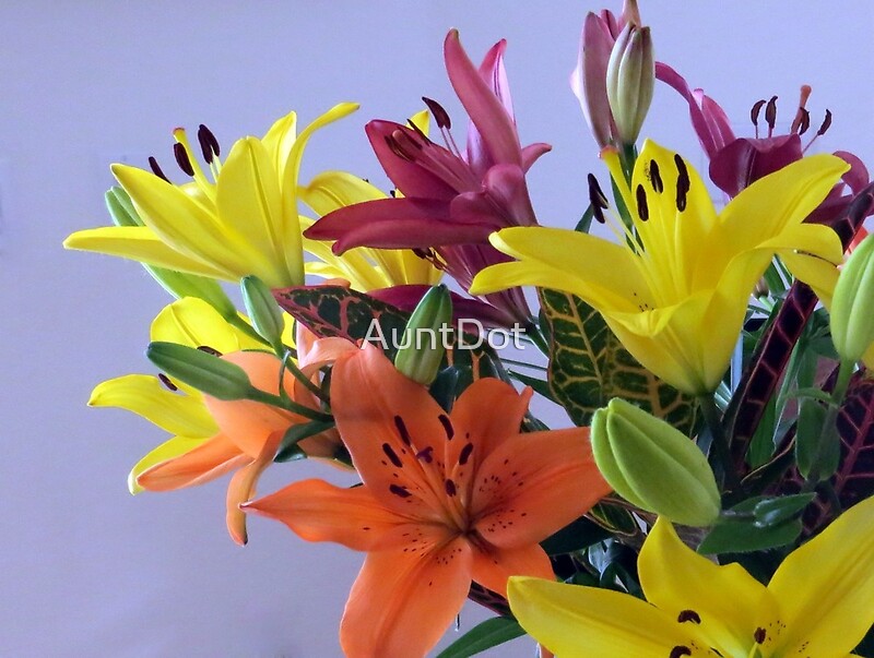 "Lily Bouquet" by AuntDot | Redbubble