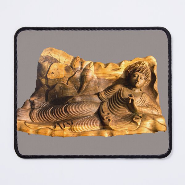 Item preview, Carved reclining Buddha designed and sold by indiafrankk.