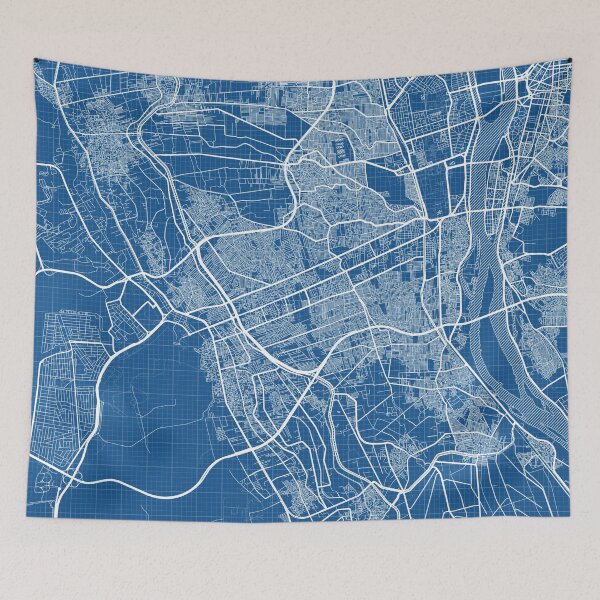 Item preview, Giza City Map of Egypt - Blueprint designed and sold by deMAP.