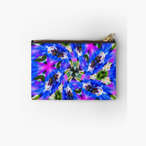 Item preview, Blue vegetable borage pattern designed and sold by Patternflower.