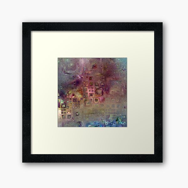 Crystalline Squares 6 Framed Art Print