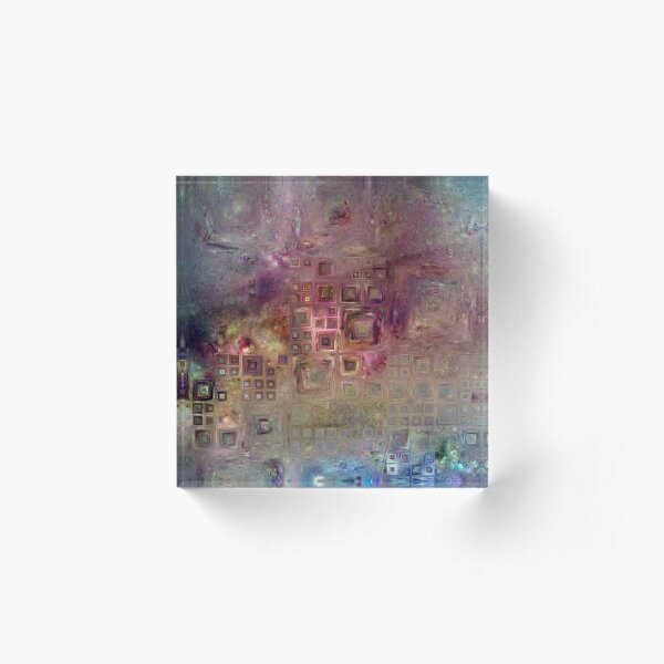 Crystalline Squares 6 Acrylic Block