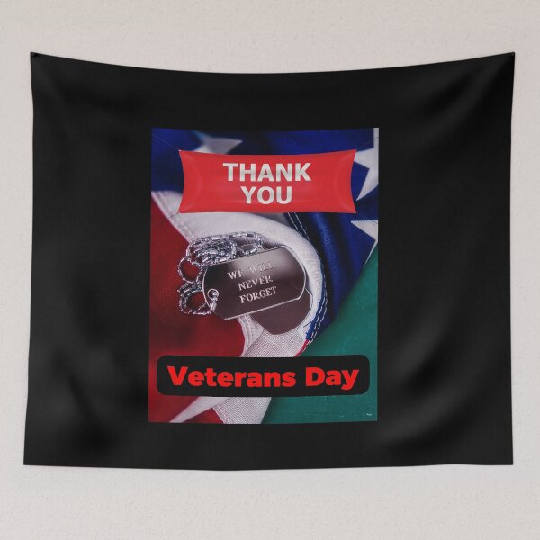 Item preview, Veterans Day Thank You We Will Never Forget designed and sold by teewearstyle.