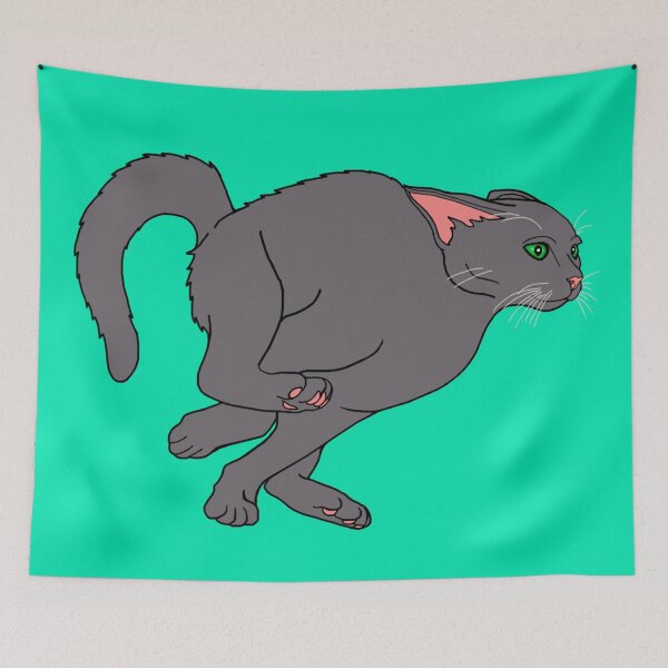 Item preview, Racing Hyper Gray Cat designed and sold by Deborah Camp.