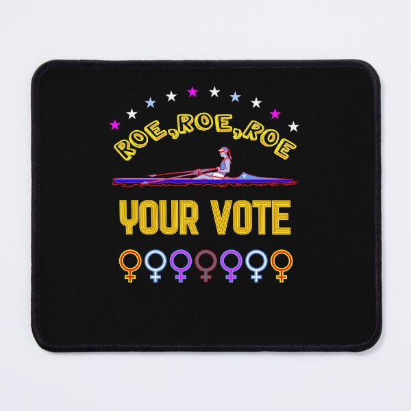 Item preview, Roe Roe Roe Your Vote, Red White Blue Rower, Stars, Femaie Symbols designed and sold by artfulnotebook.