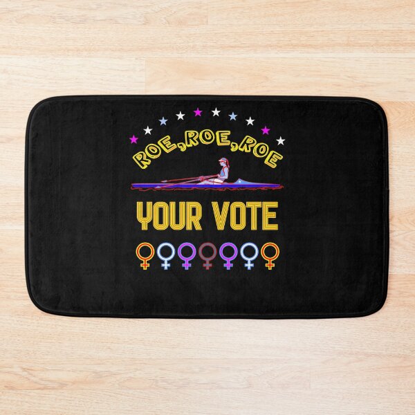 Item preview, Roe Roe Roe Your Vote, Red White Blue Rower, Stars, Femaie Symbols designed and sold by artfulnotebook.
