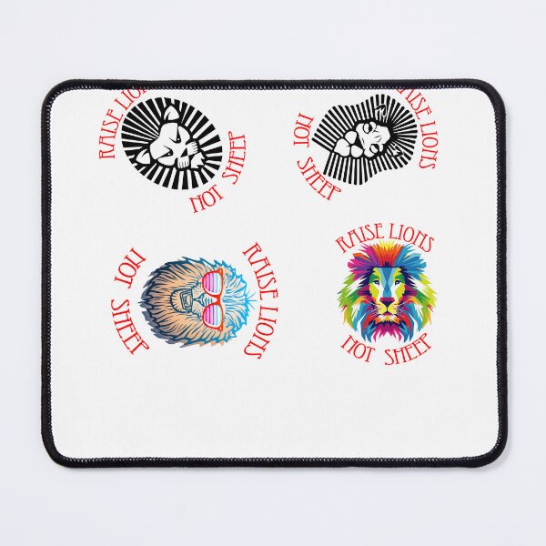 Item preview, Raise lions not sheep sticker bundle designed and sold by Nikmay Design.
