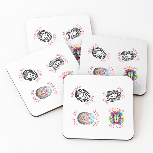 Item preview, Raise lions not sheep sticker bundle designed and sold by Nikmay Design.
